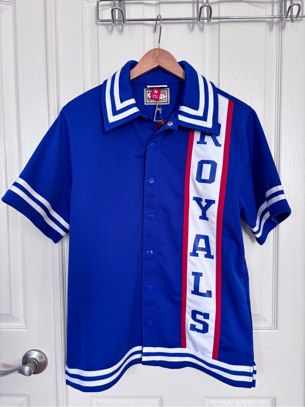 Royals Blue Short-Sleeve Button Polo Shirt